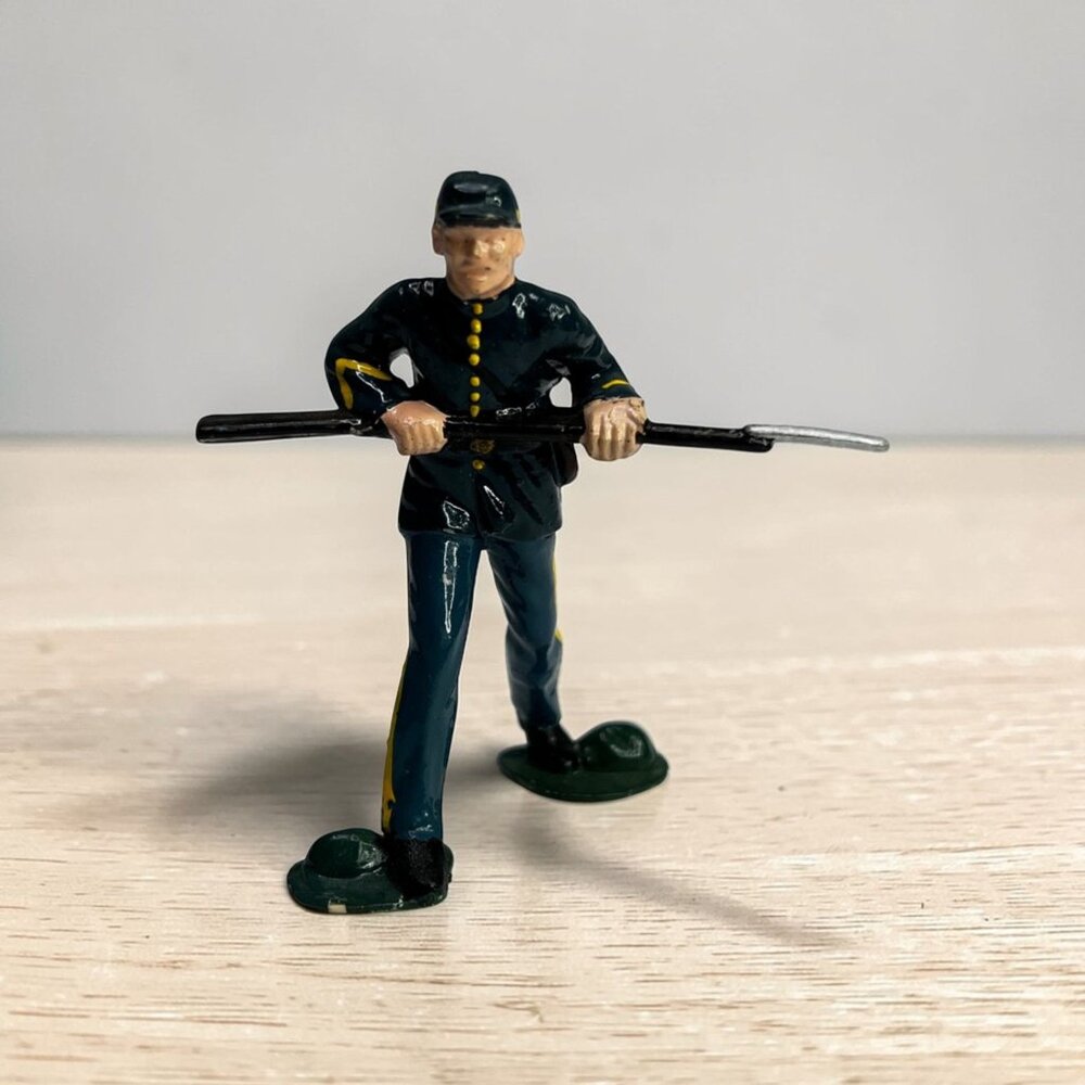 Vintage Union Toy Soldier Figurine in Standing Pose - Possibly Marx Reissue?